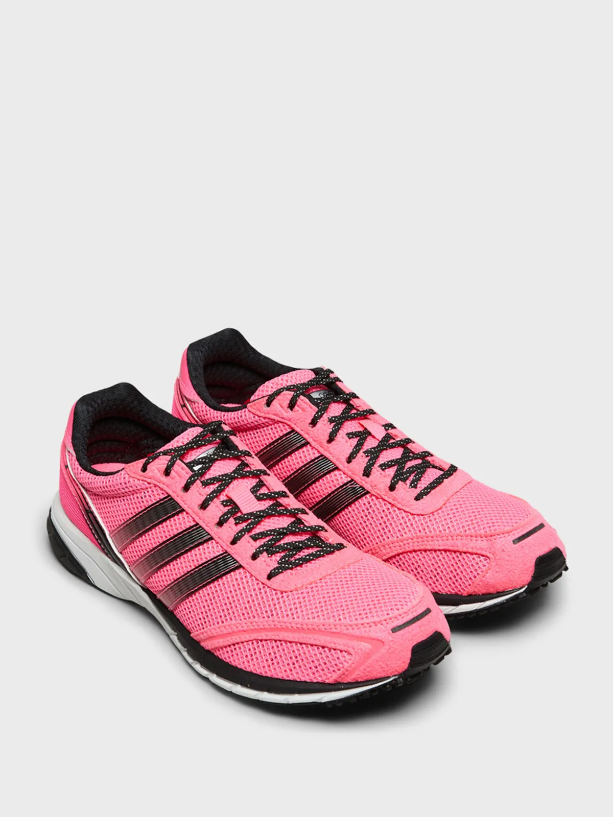 Adizero Adios OG Sneakers in Lucid Pink, Core Black and Cloud White