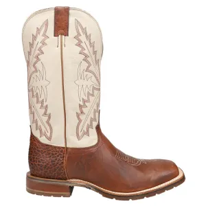 Antonio 13 Inch Embroidered Wide Square Toe Pull On Cowboy Boots