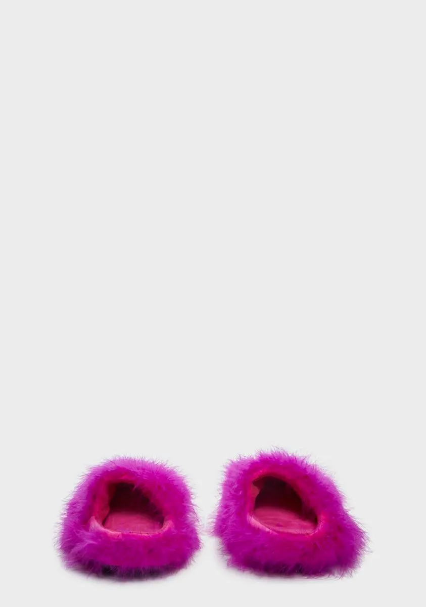 Good Cheer Fuzzy Slippers
