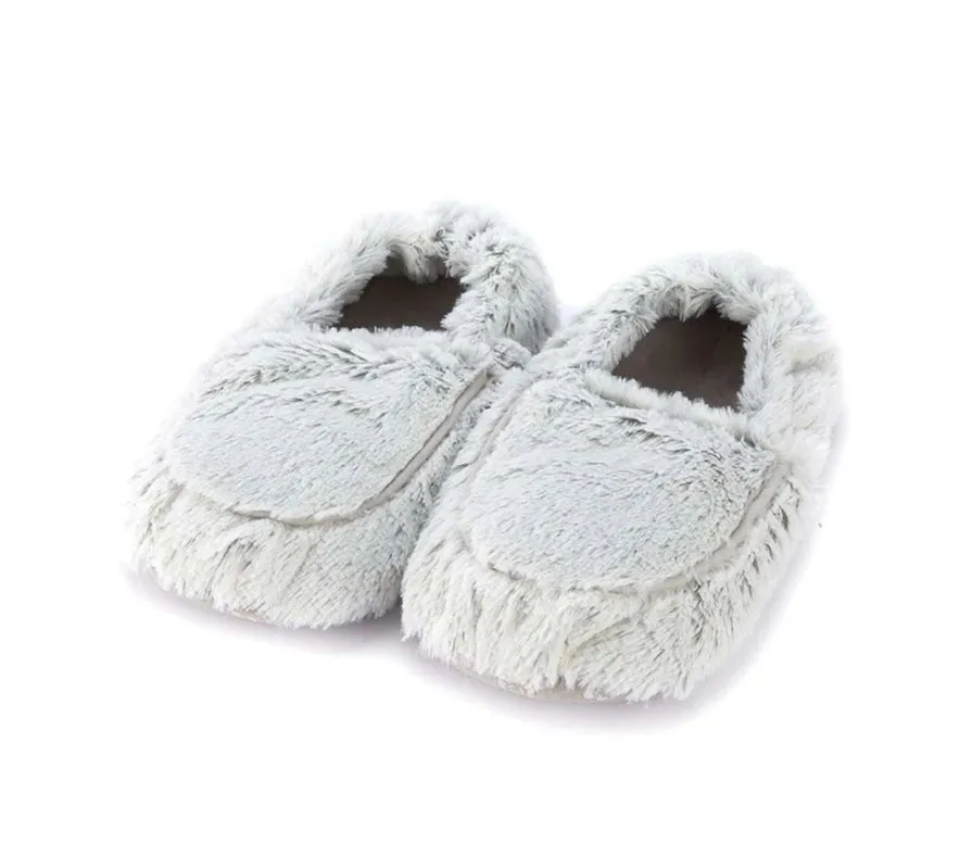 Marshmallow Gray Warmies Slippers