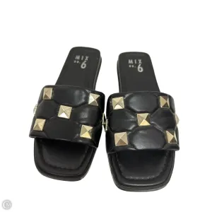 Sandals Flats By Mix No 6 In Black, Size: 6