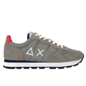 Scarpe Uomo Sun68 Sneakers Tom Solid Nylon Grigio Medio