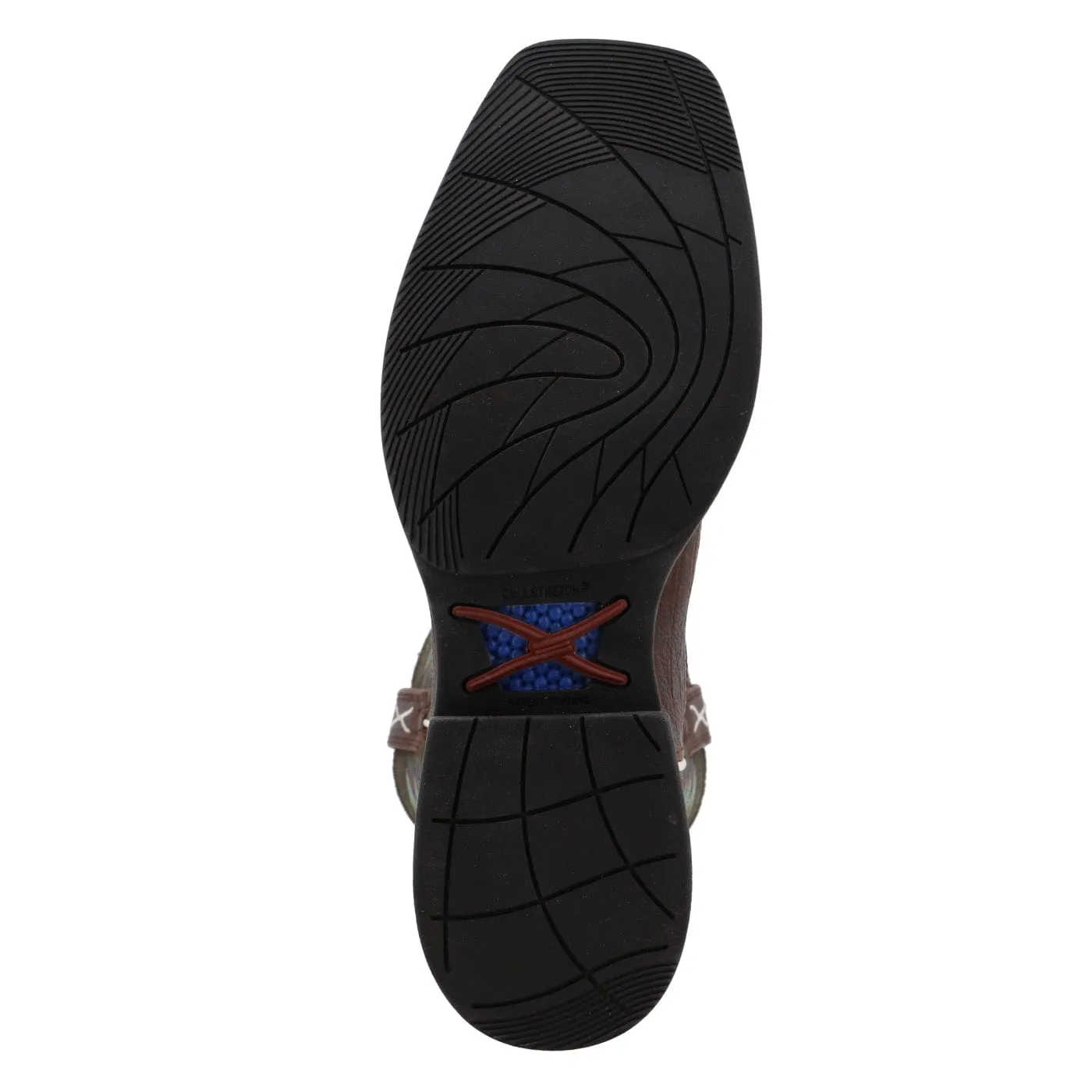 Twisted X 11” Tech X Boot Brown & Green Western Boot